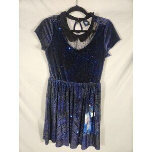 NOS Hot Topic BBC Womens Dress Burnout Dr Who Tardis Space Cosplay Fairycore M